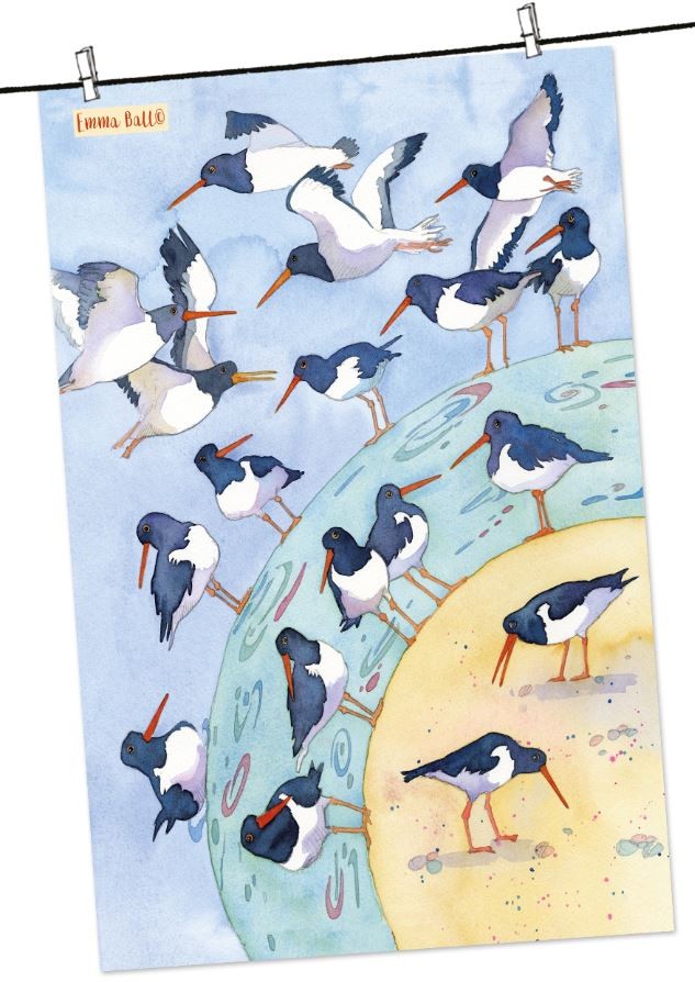 Printed in the UK. Emma Ball /"Northern Ireland/" Pure cotton tea towel